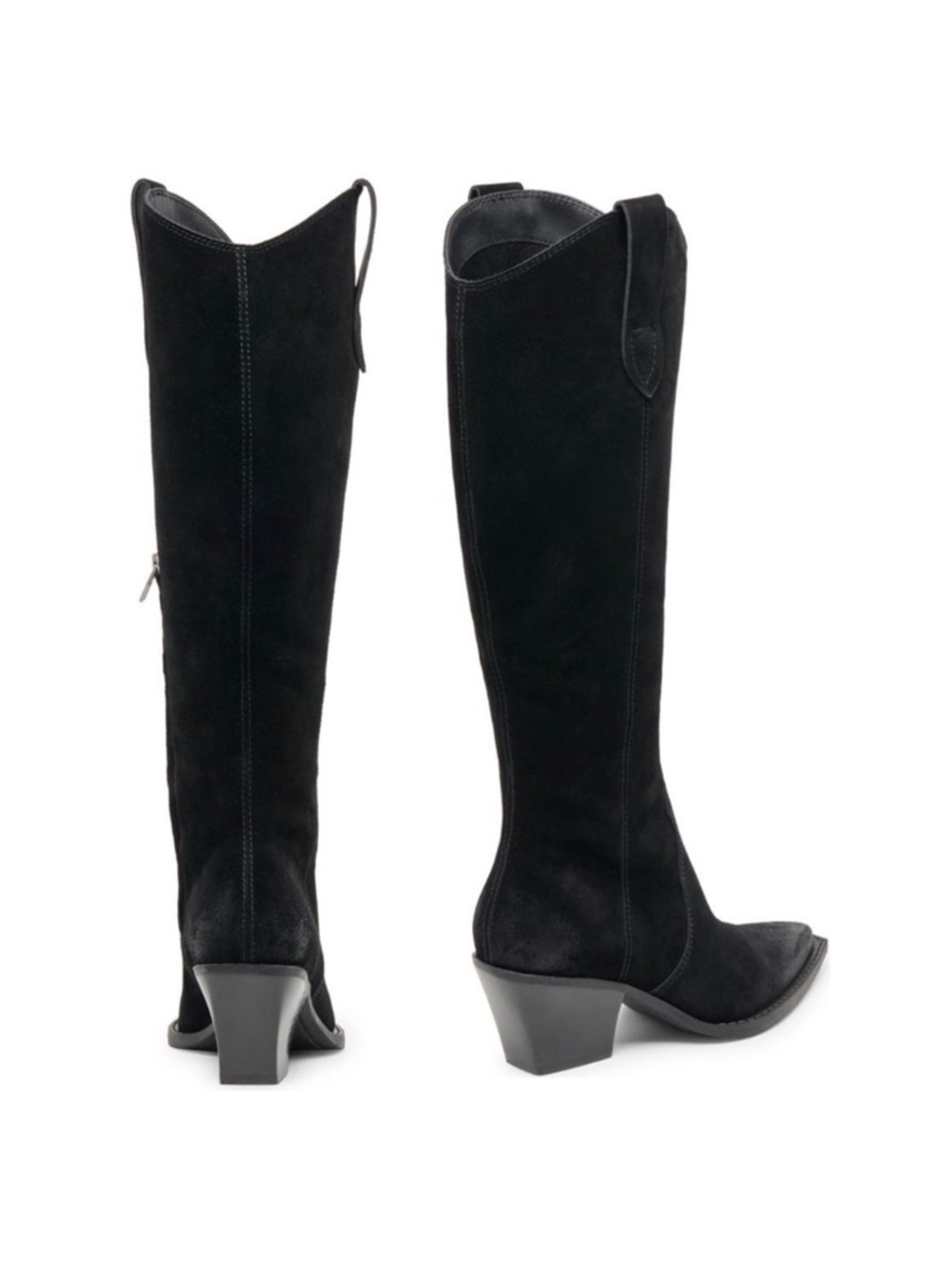 Dolce Vita Regy Western Wide Calf Boot in Black Suede - Picture 2 of 10